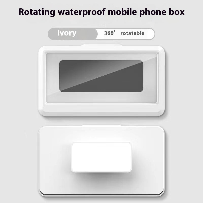 Wall-mounted Mobile Phone Bracket Kitchen Bathroom Waterproof Anti-fog Mobile Phone Box